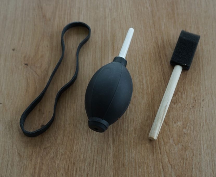 Reinigungsmittel und Gummi